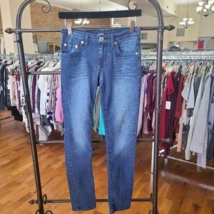 True Religion Girl's Skinny Jeans Size 12 Dark Wash